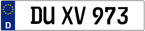 Truck License Plate